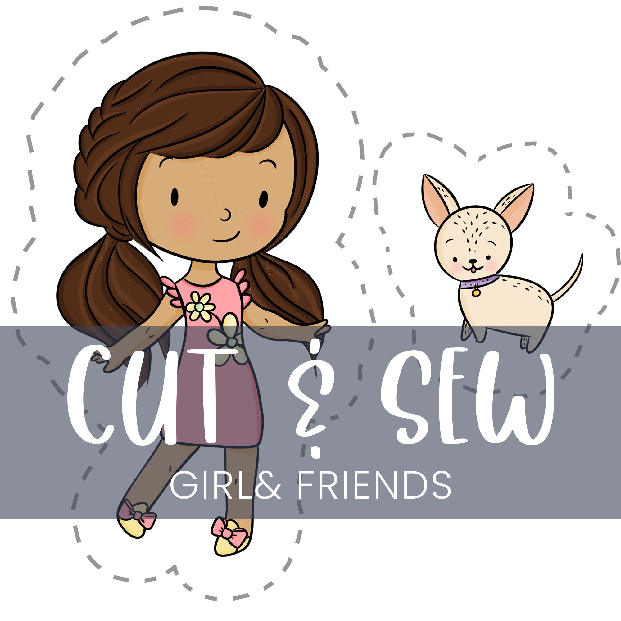 Cut & Sew (Fabric Panel) - Girl & Friends