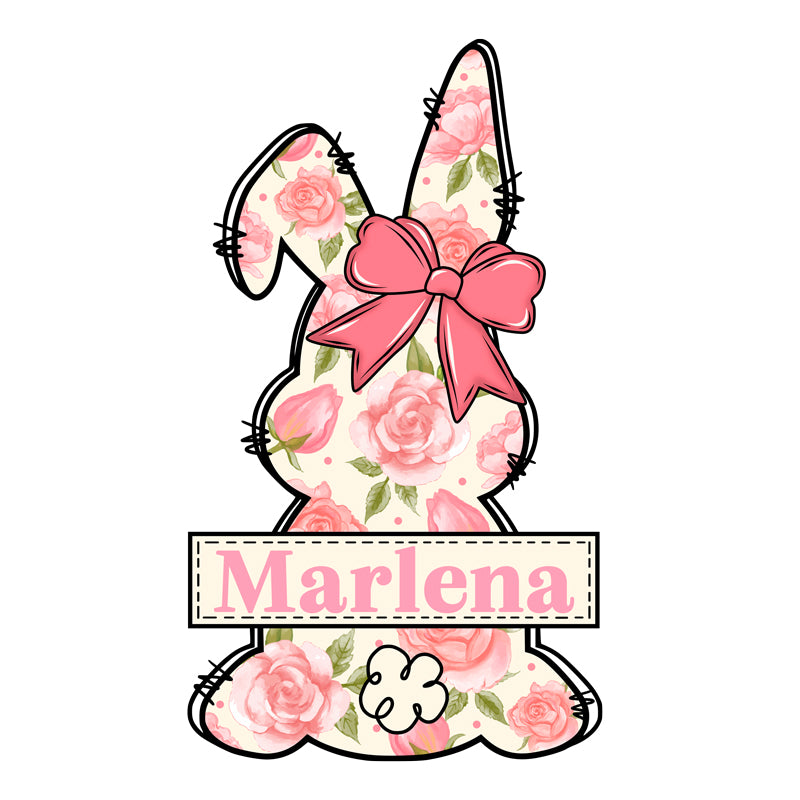 Easter '26 - Bunny Canvas Tote Bag Personalized