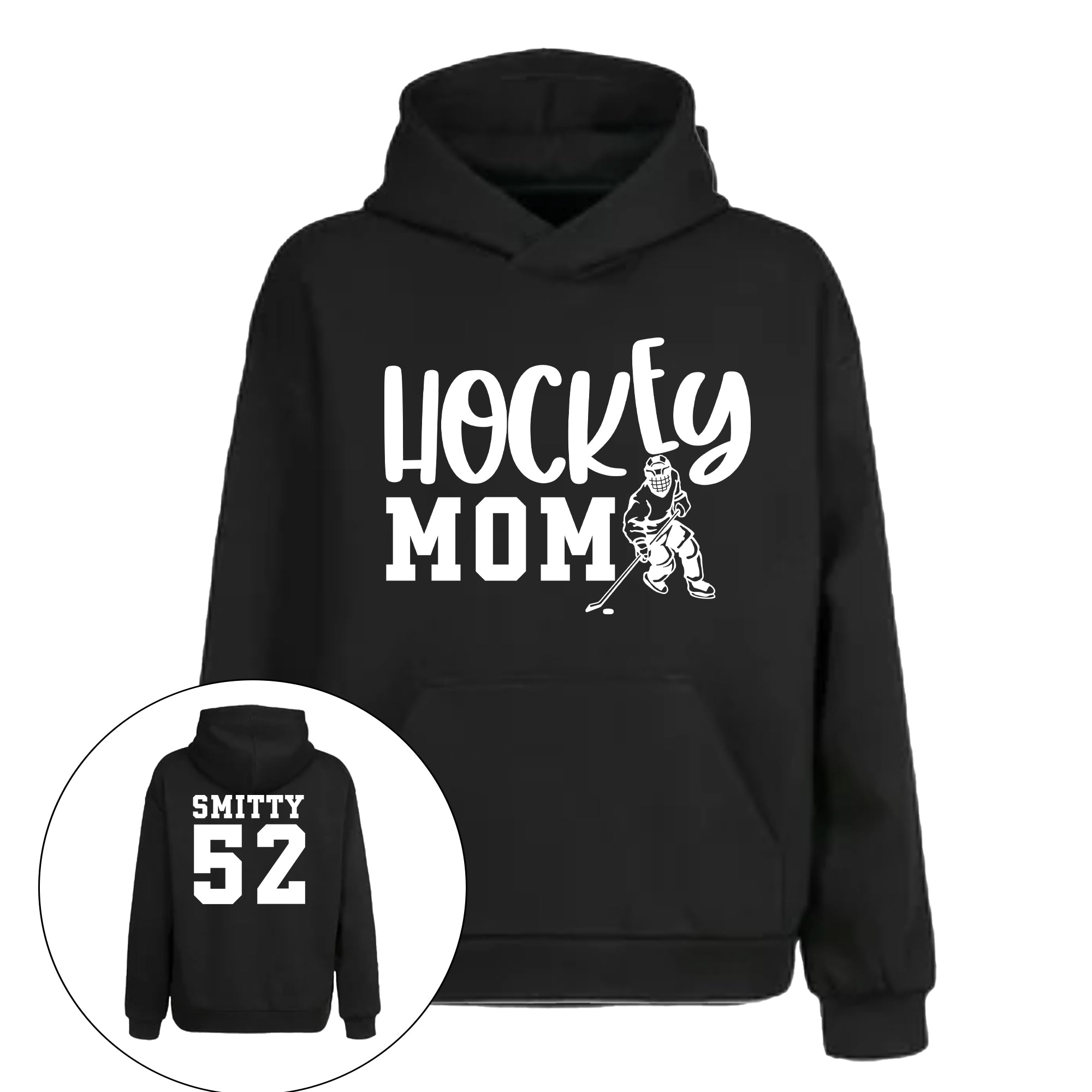 Repaly I Love Hockey Moms Funny Design Pullover Hoodie Shirt