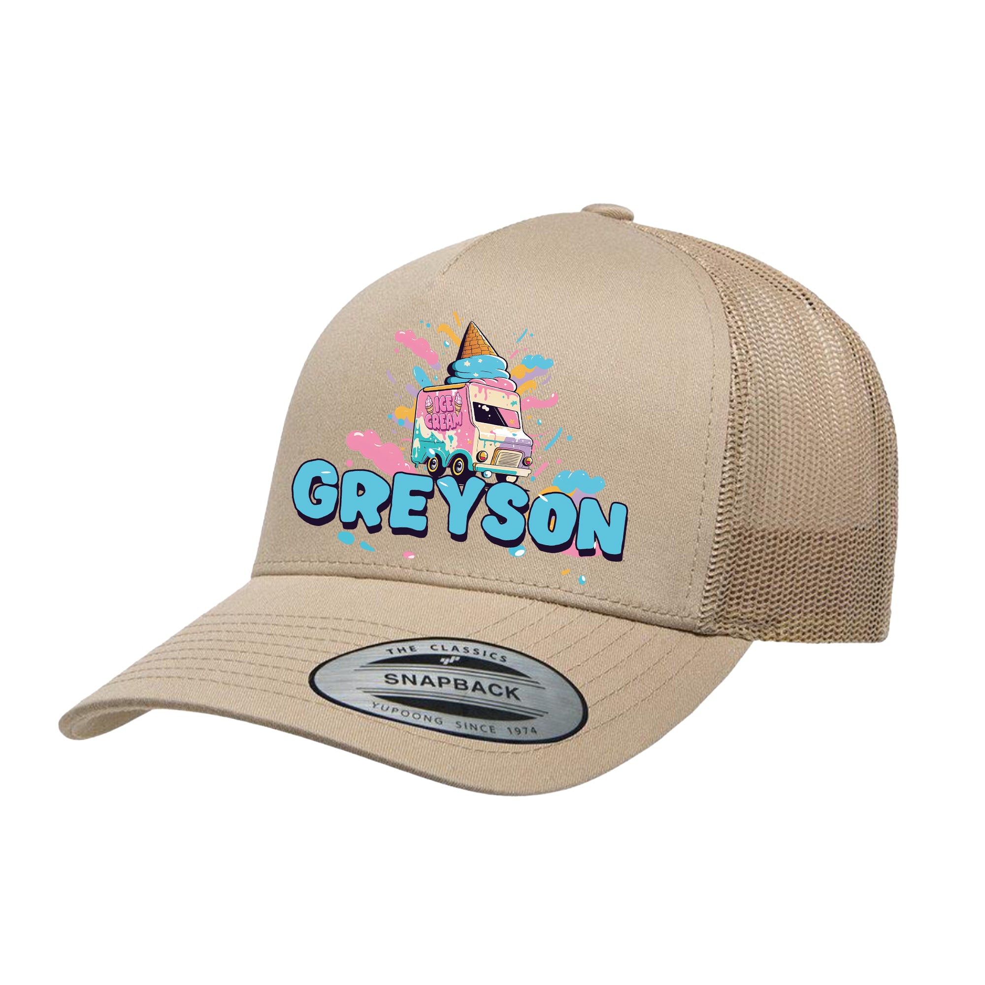 ADULT Personalized Hat - Ice Cream Truck