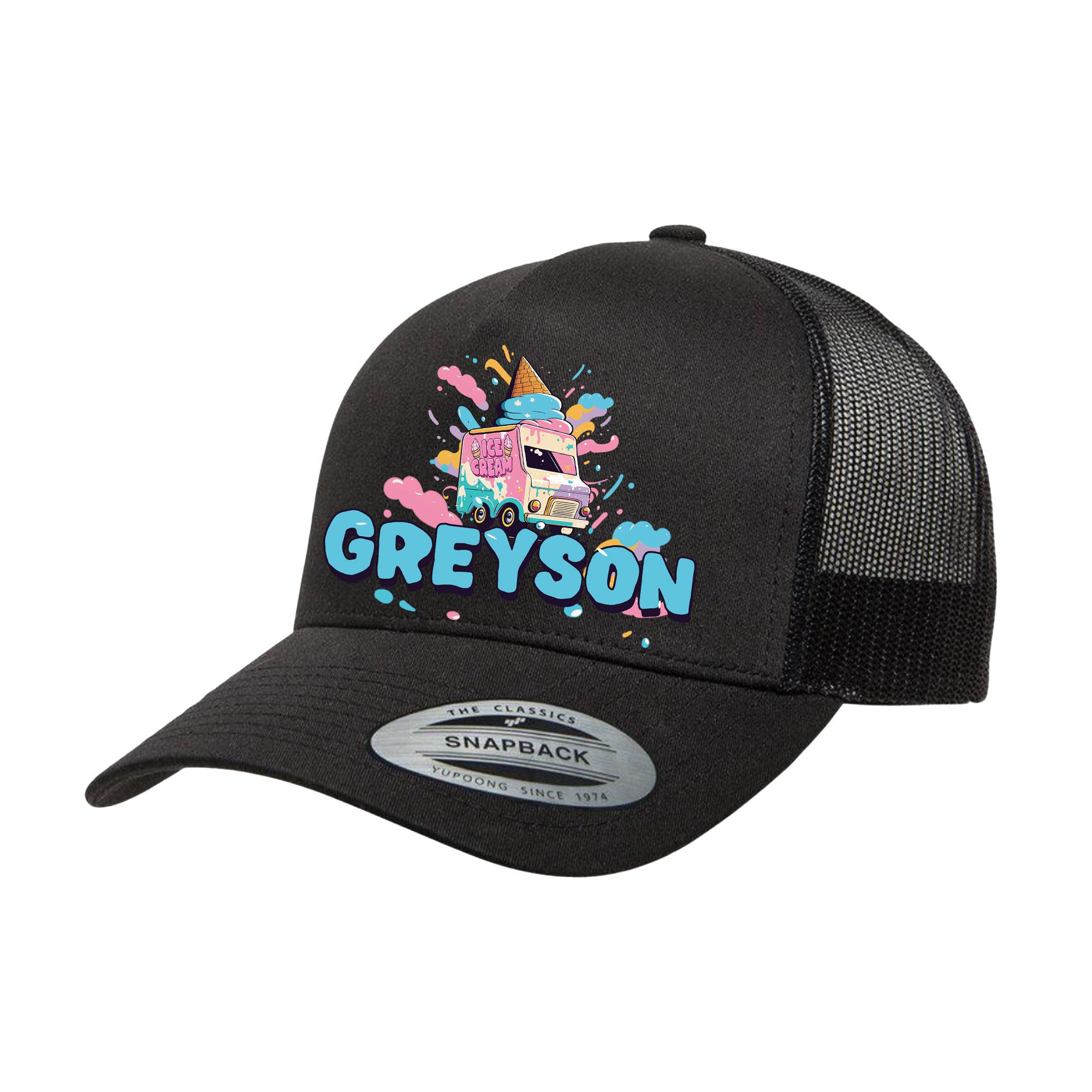 ADULT Personalized Hat - Ice Cream Truck