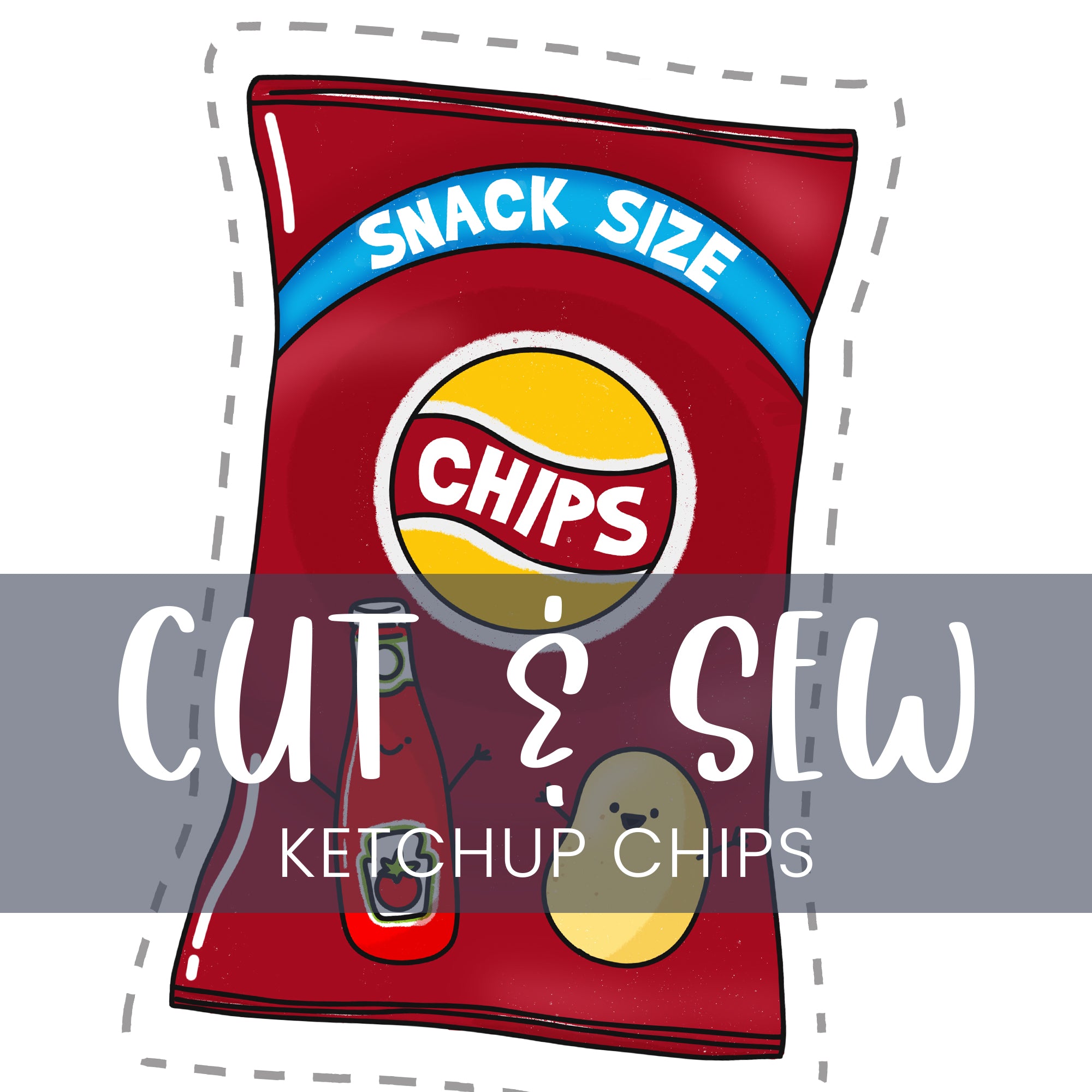 Cut & Sew (Fabric Panel) - Ketchup Chips