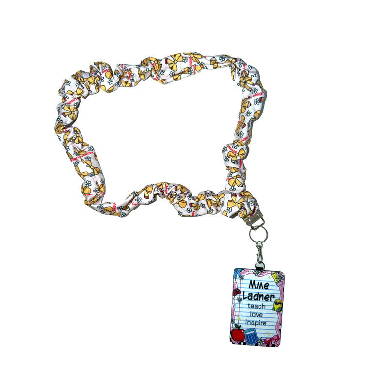 Personalized Scrunchie Lanyard