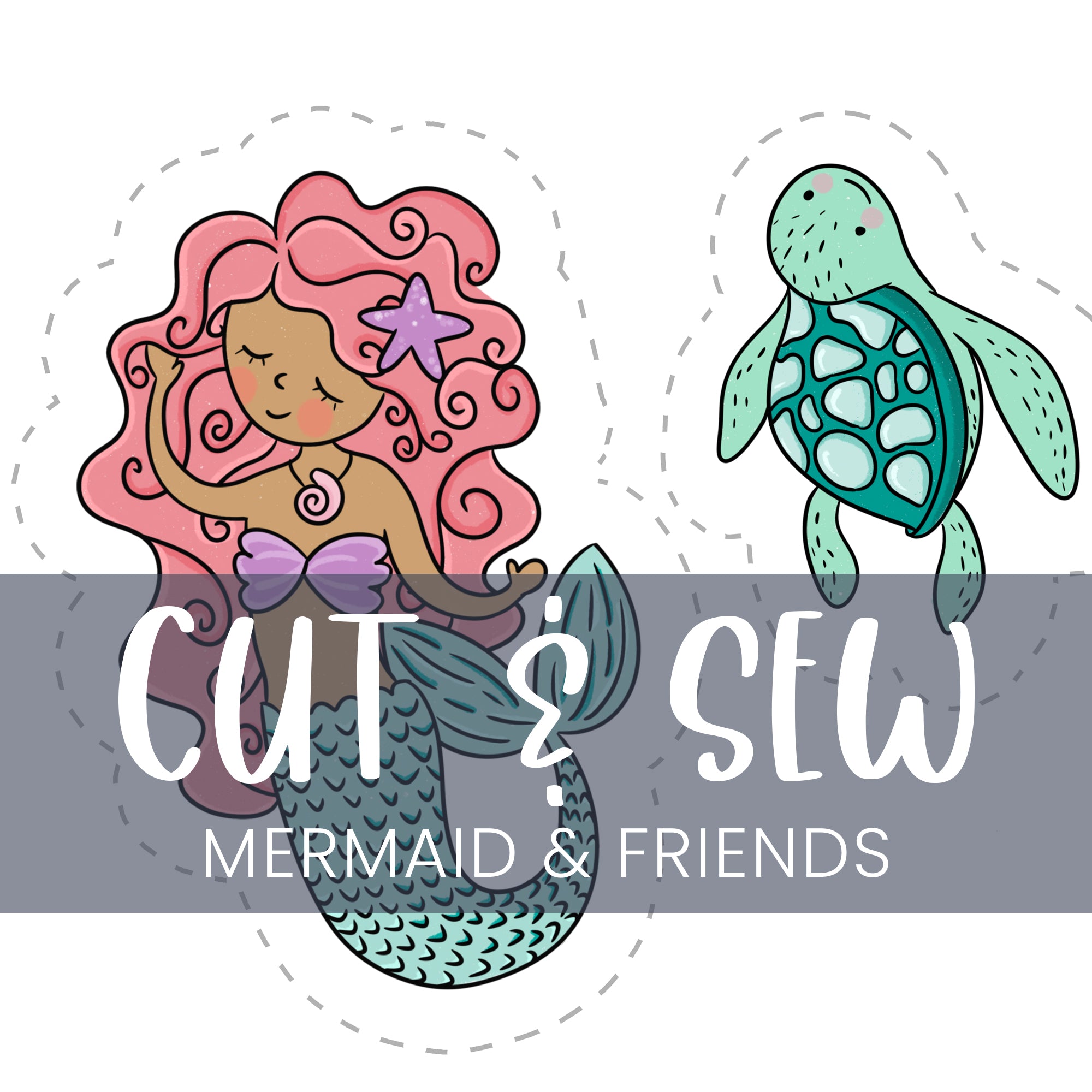 Cut & Sew (Fabric Panel) - Mermaid & Friends