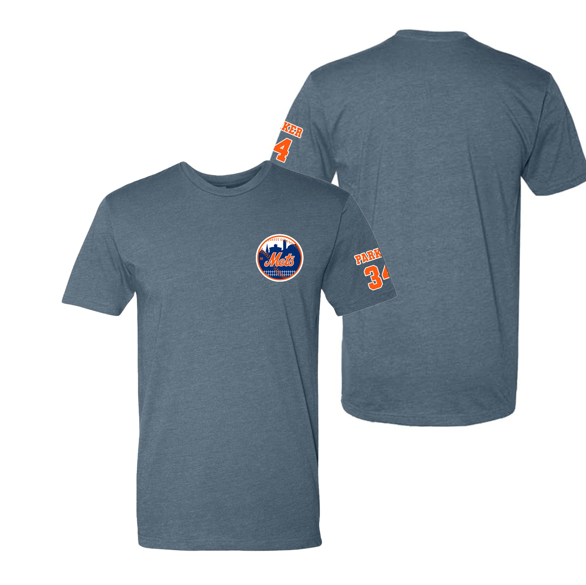 Milton Mets Baseball Small Round Logo - Personalized TSHIRT (Adult/Youth)