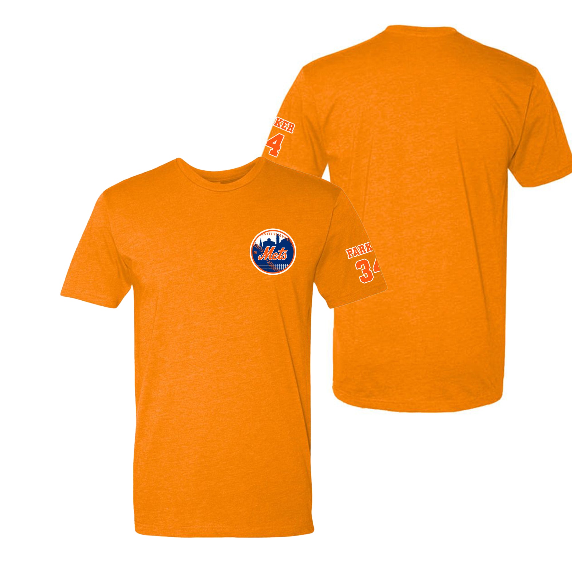 Milton Mets Baseball - Large Round Logo  (small left breast) - Personalized TSHIRT (Adult/Youth)