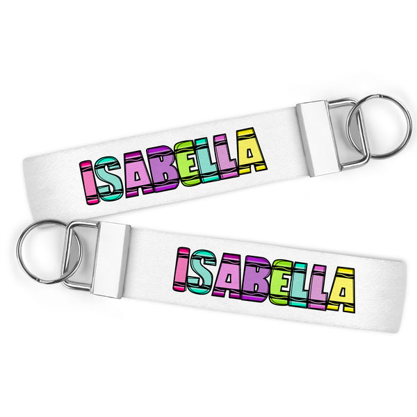 Crayon Font Keychain '25 - Personalized - Little Navy