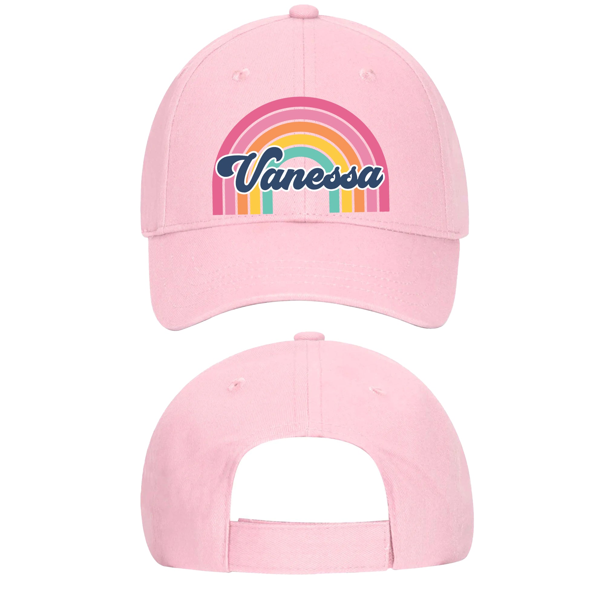 KIDS Personalized Hat - Rainbow Name