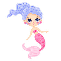 stickylabel_mermaidfriends_purplehair