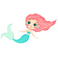 stickylabel_mermaidfriends_redhair