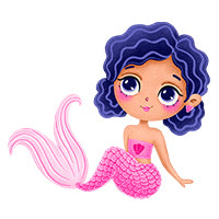 stickylabel_mermaidfriends_sittingmermaid