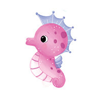 stickylabel_seahorse_darkpink