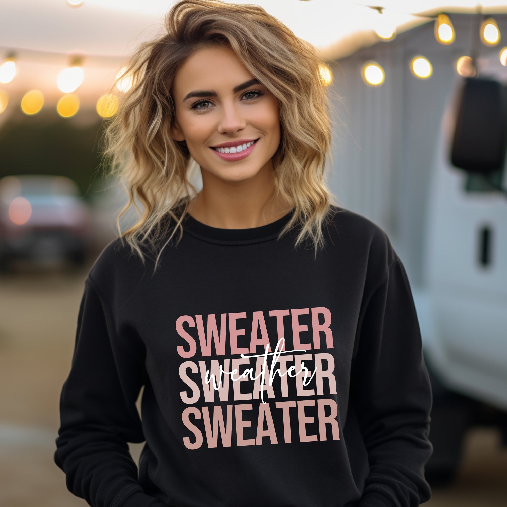 ADULT Sweater Weather -  CREWNECK SWEATSHIRT