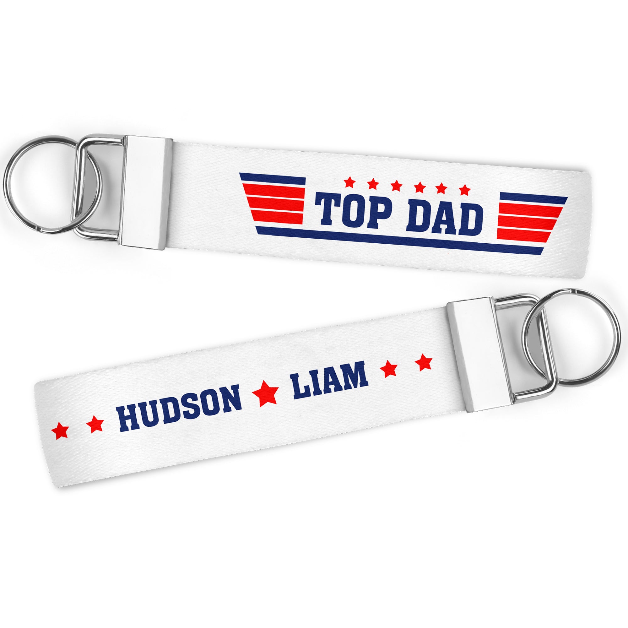 Personalized Top Dad KeyChain