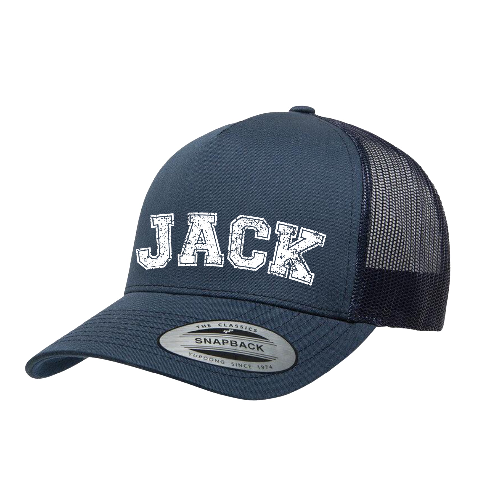 ADULT Personalized Hat - Distressed Varsity Name