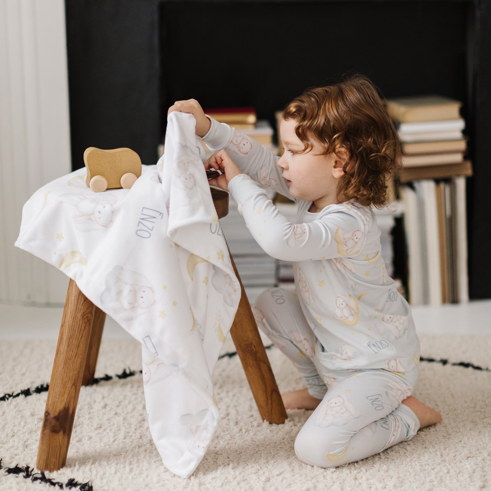 Cotton & Clover - Personalized Name Blanket