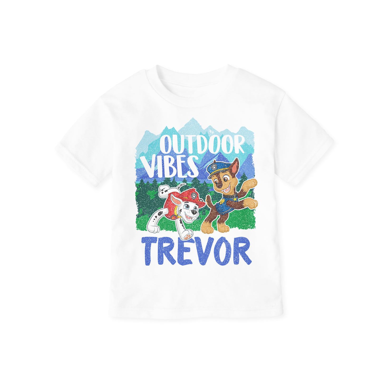 Paw Patrol - Personalized Distressed Graphic Tee