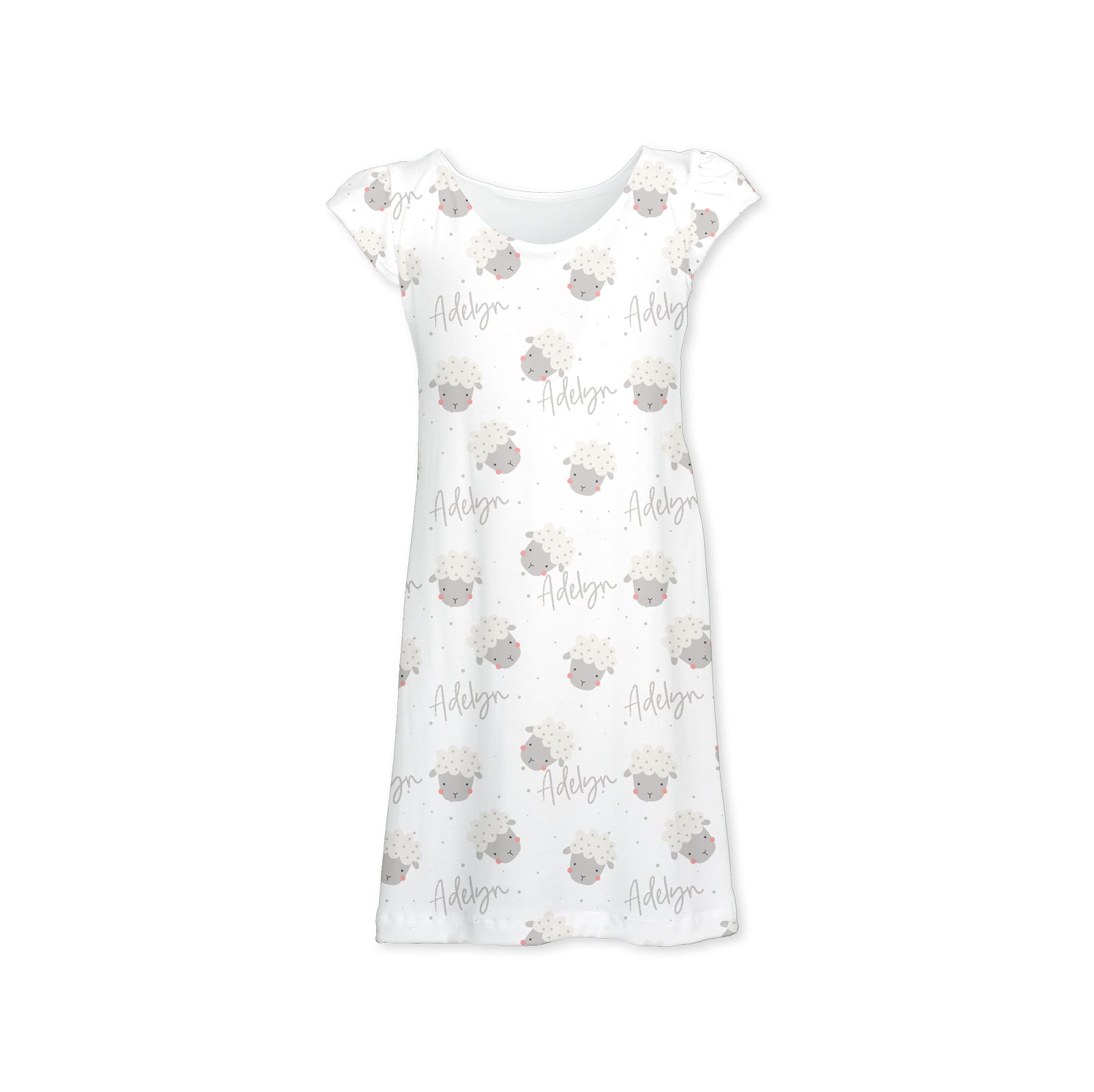 Personalized Nightgown & Matching Doll PJs