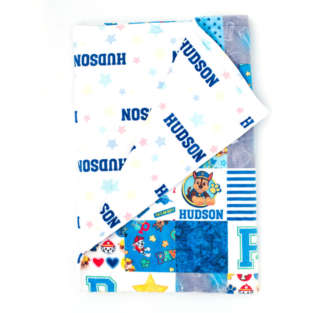 Paw Patrol - Personalized Quilt (Boy Pups)