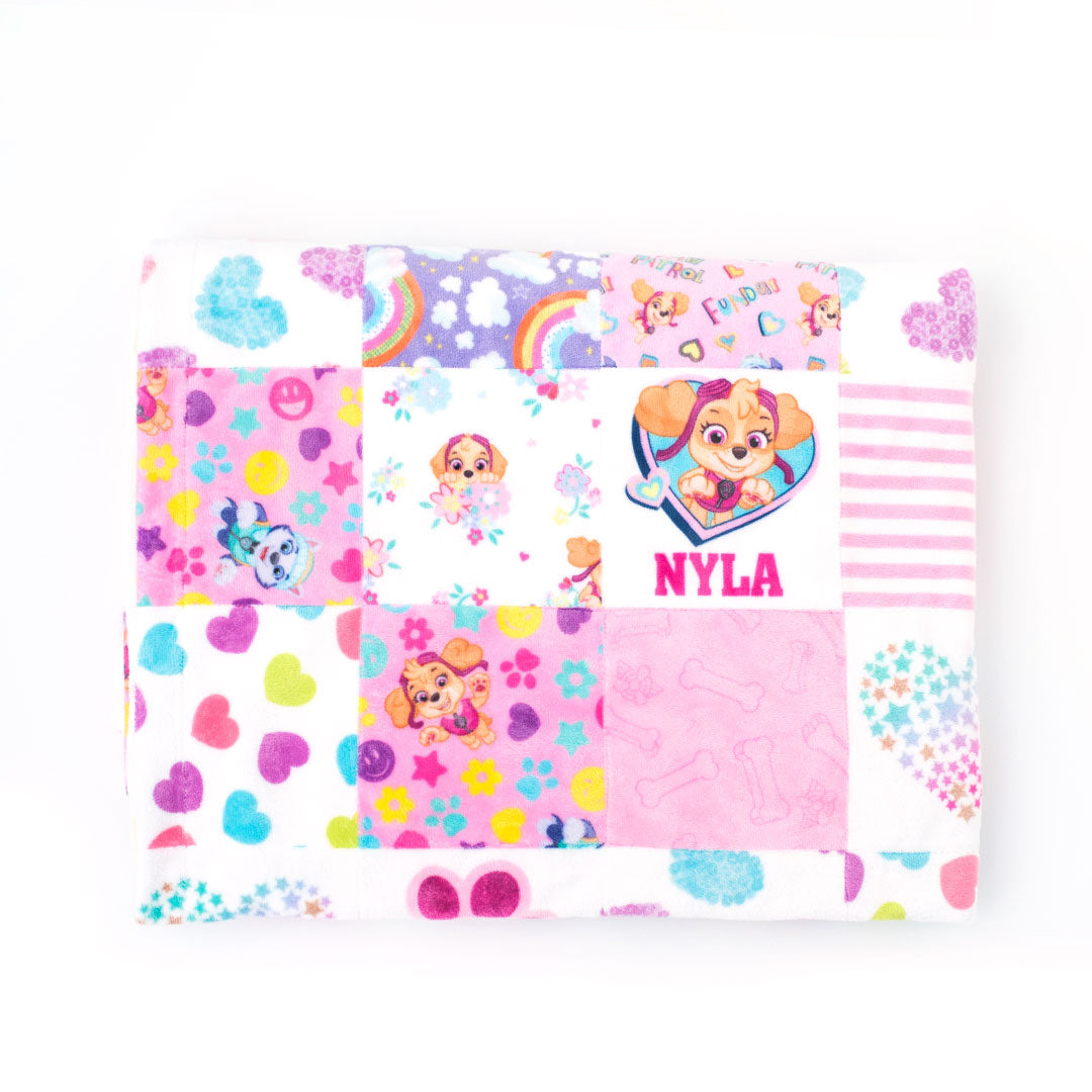 Paw Patrol - Personalized Quilt (Girl Pups)