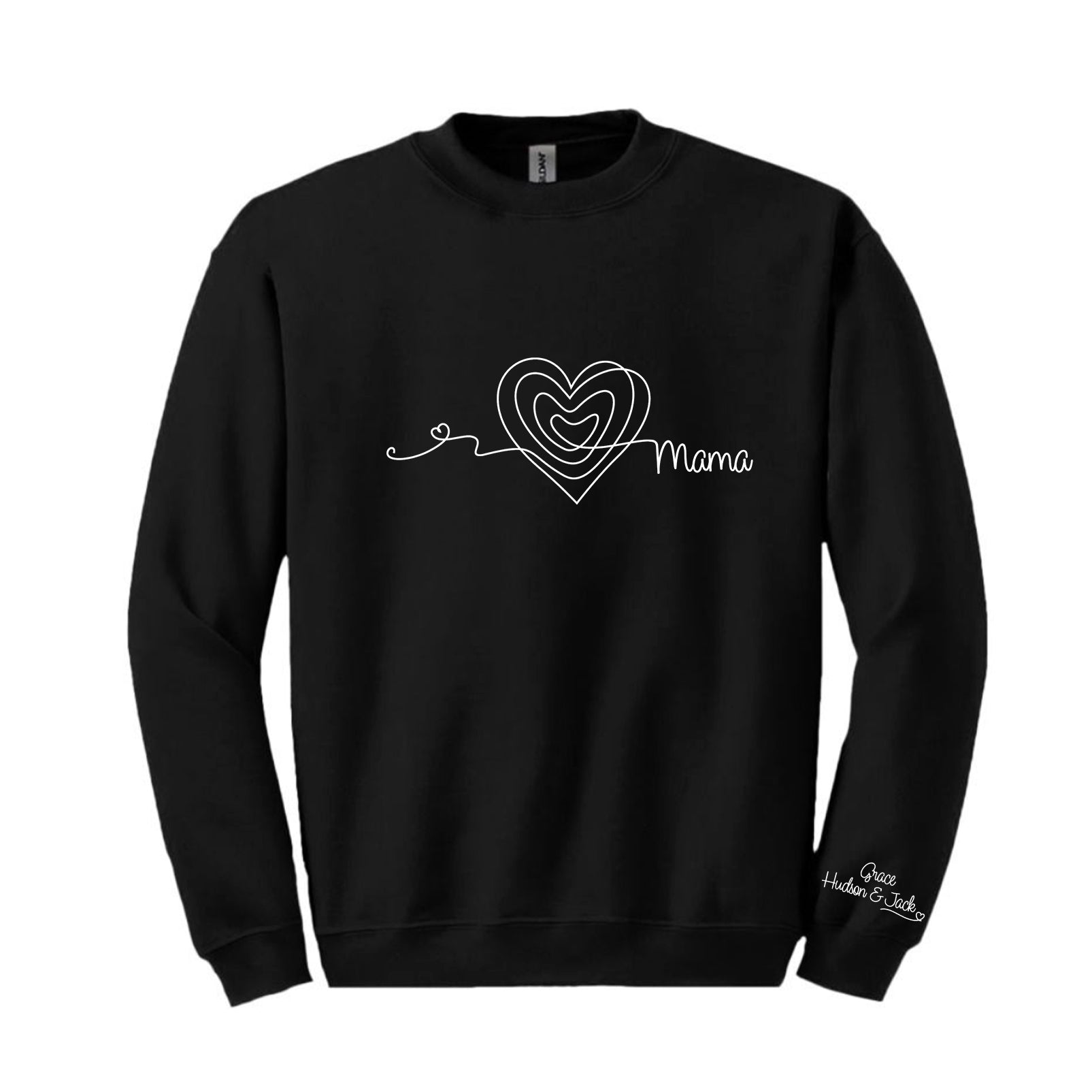 ADULT Long Sleeve Sweatshirt - Mama Heart