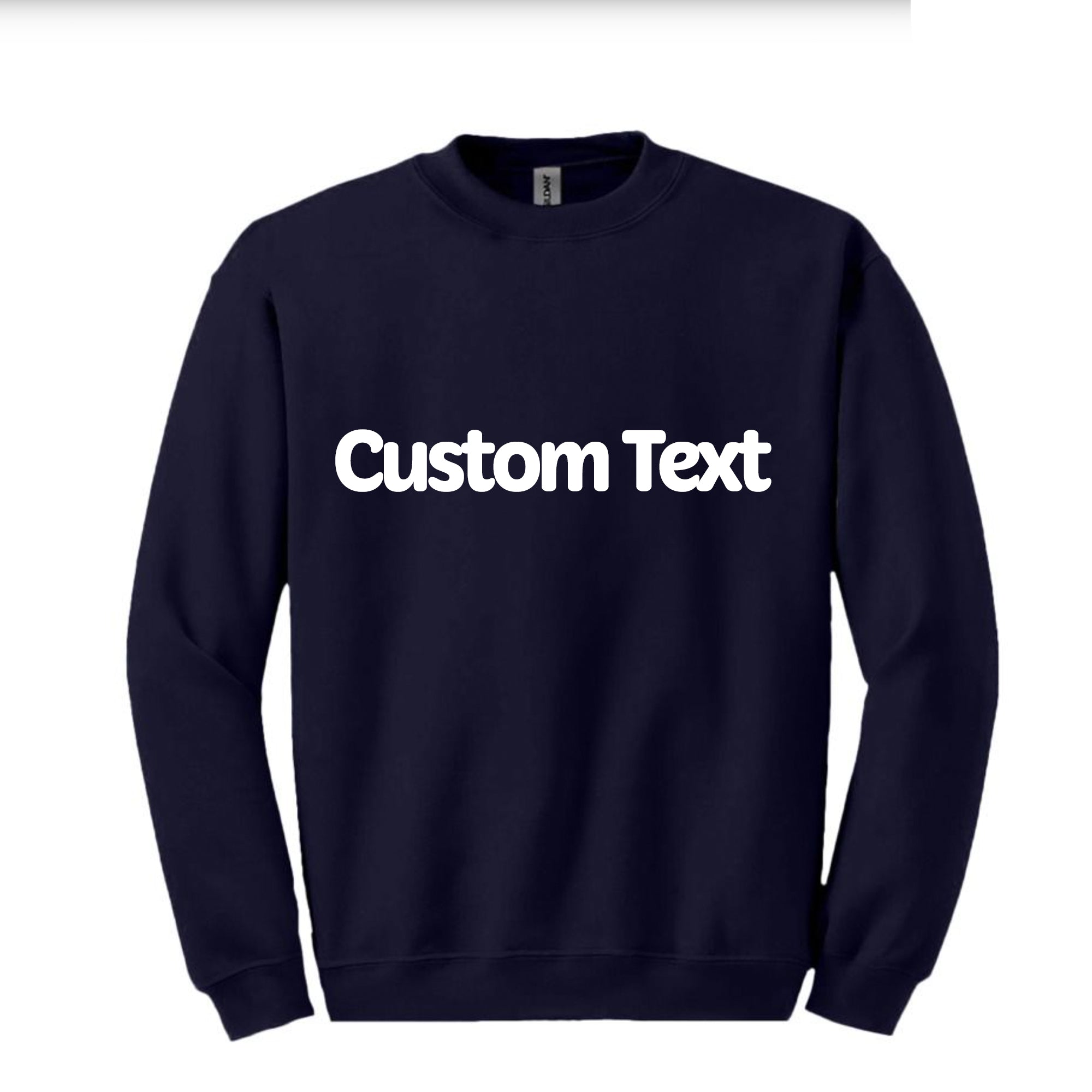 Custom Adult Crew Neck Sweatshirt - NAVY
