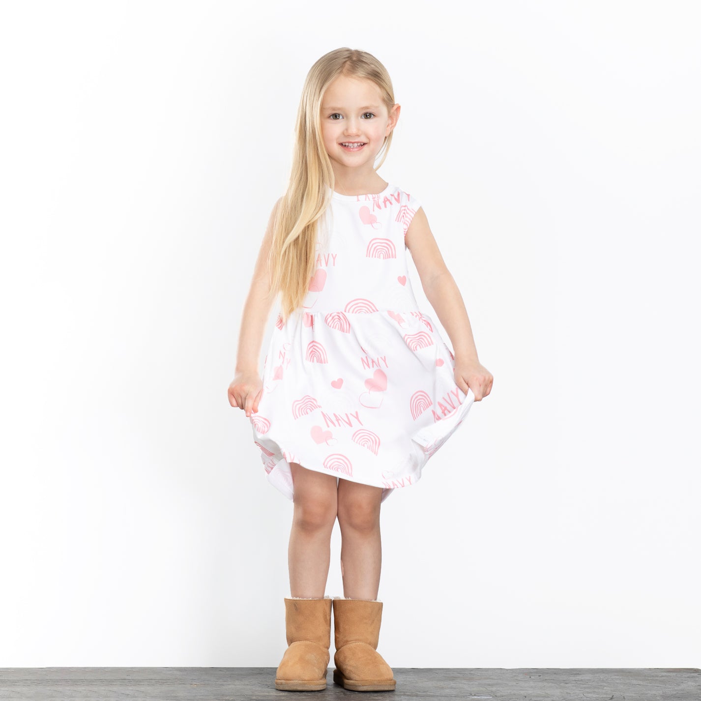 Personalized Dress Little Navy