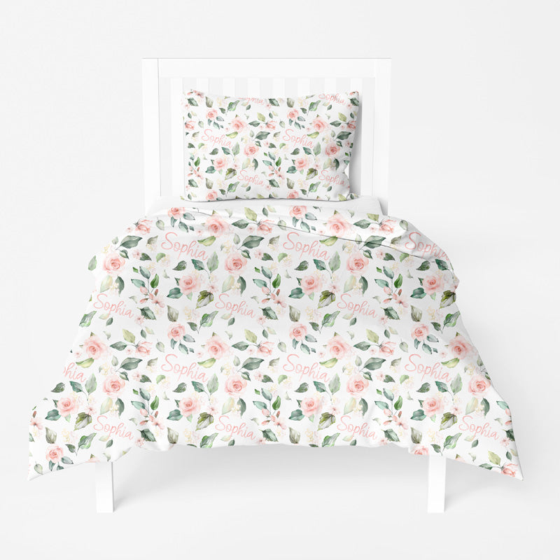Personalized Twin Duvet Cover and Pillowcase Set