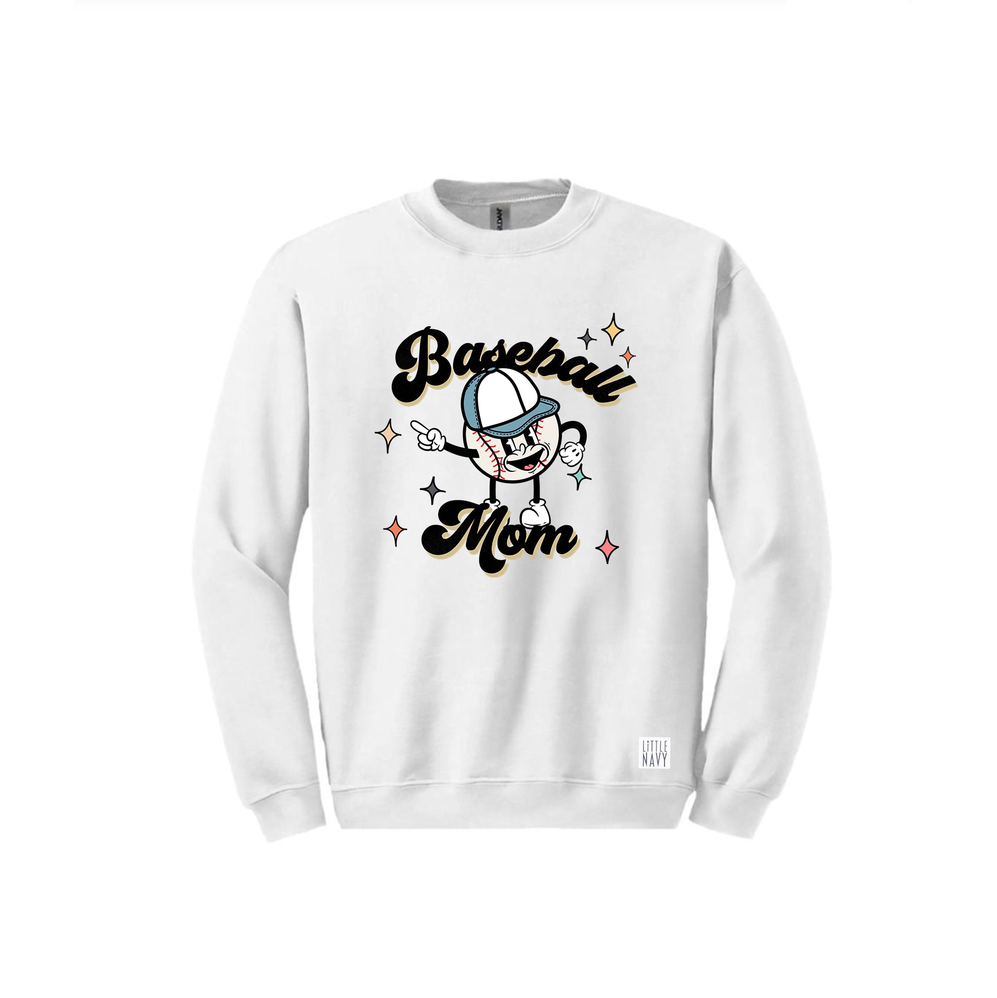 ADULT Long Sleeve Sweatshirt - Retro Baseball