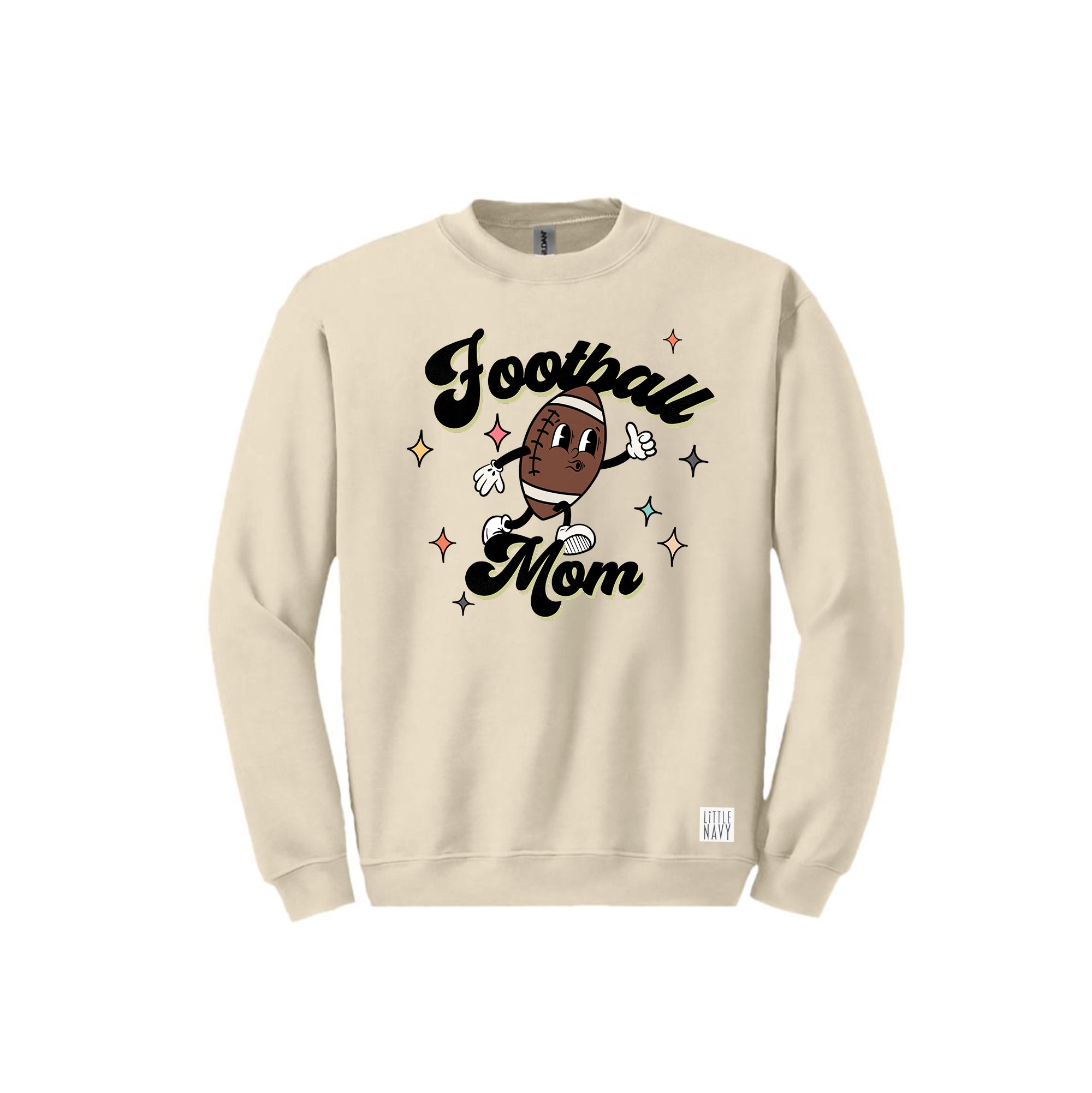 ADULT Long Sleeve Sweatshirt - Retro Football