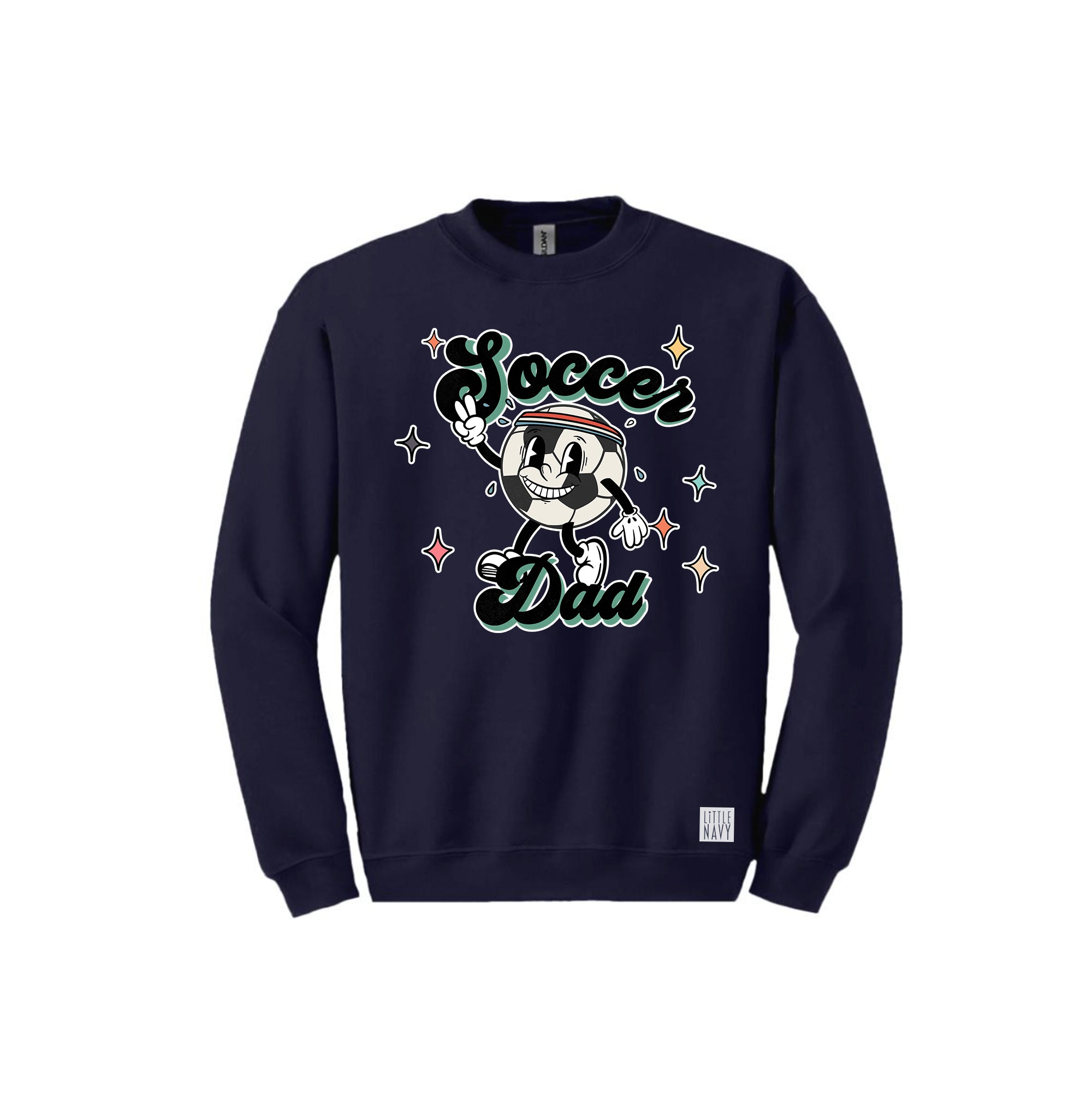 ADULT Long Sleeve Sweatshirt - Retro Soccer