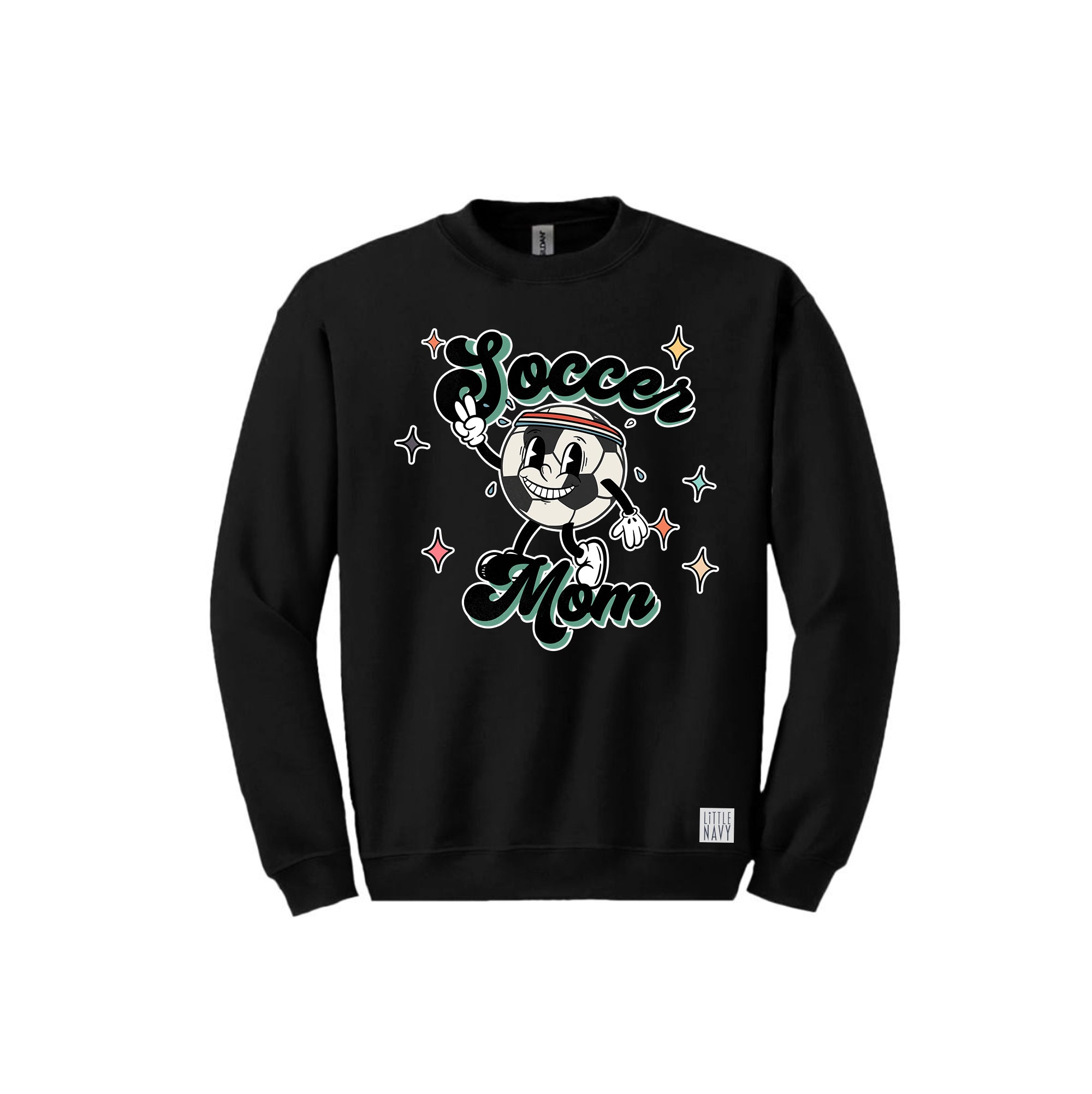 ADULT Long Sleeve Sweatshirt - Retro Soccer