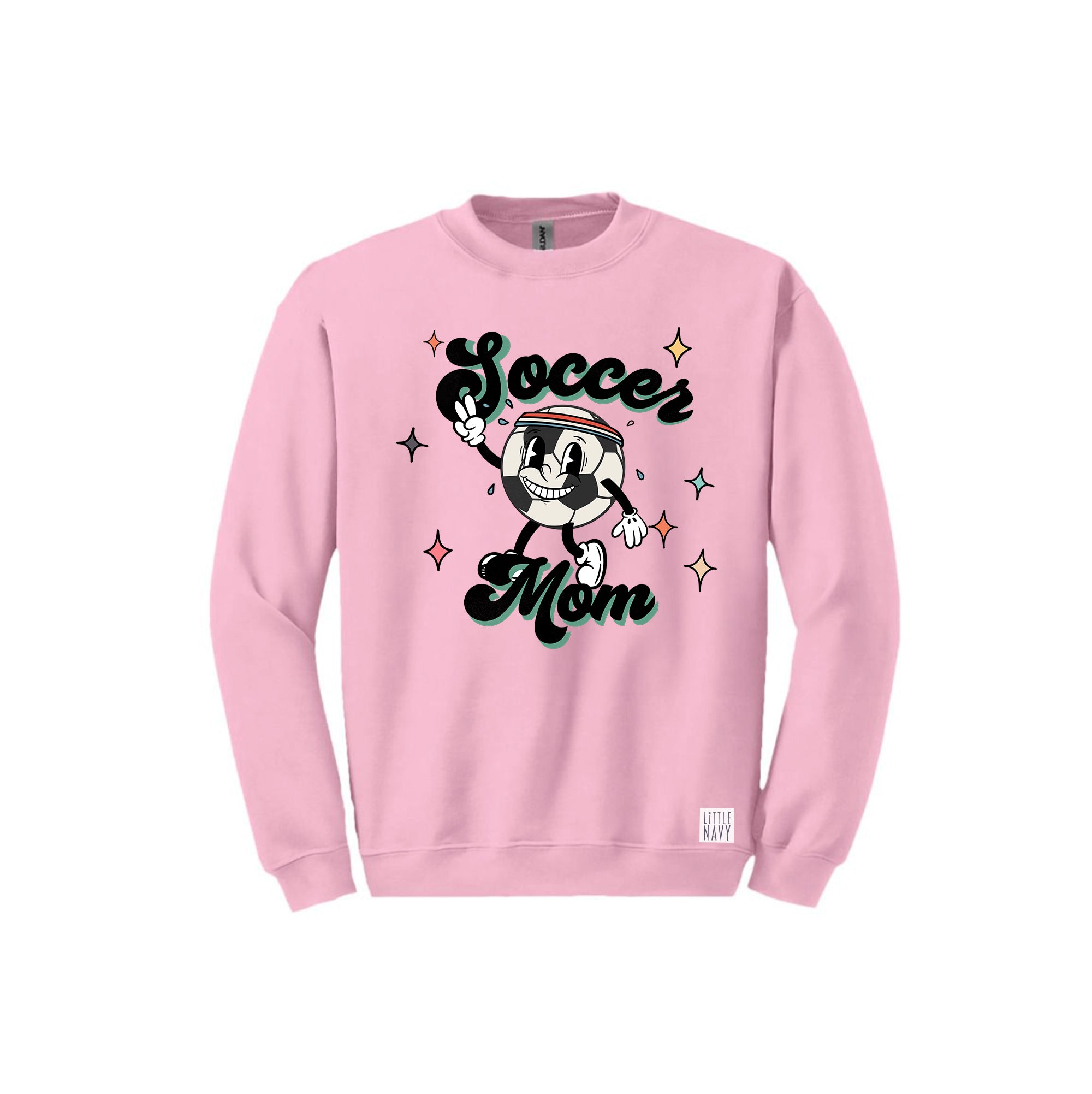 ADULT Long Sleeve Sweatshirt - Retro Soccer