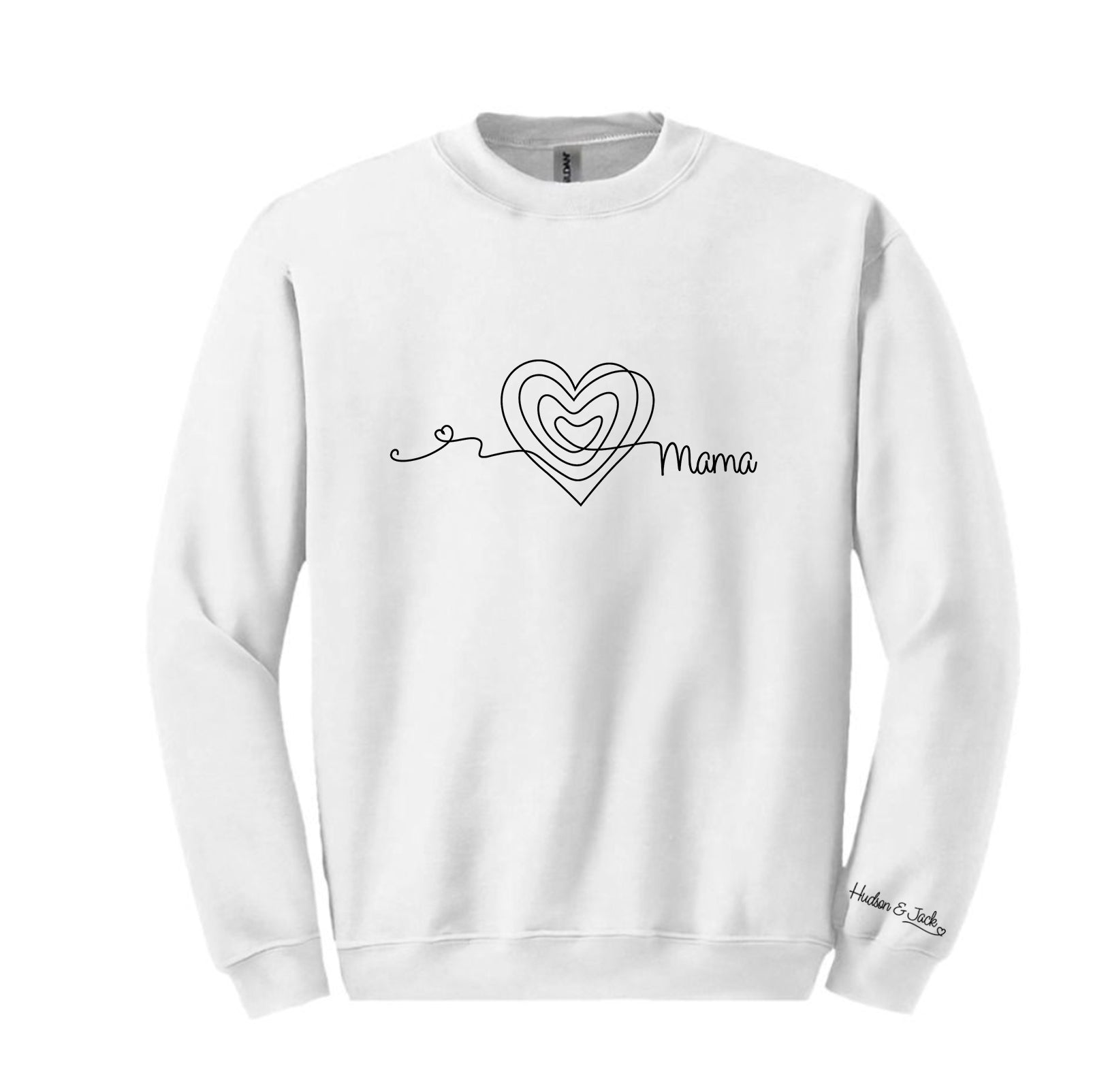 ADULT Long Sleeve Sweatshirt - Mama Heart