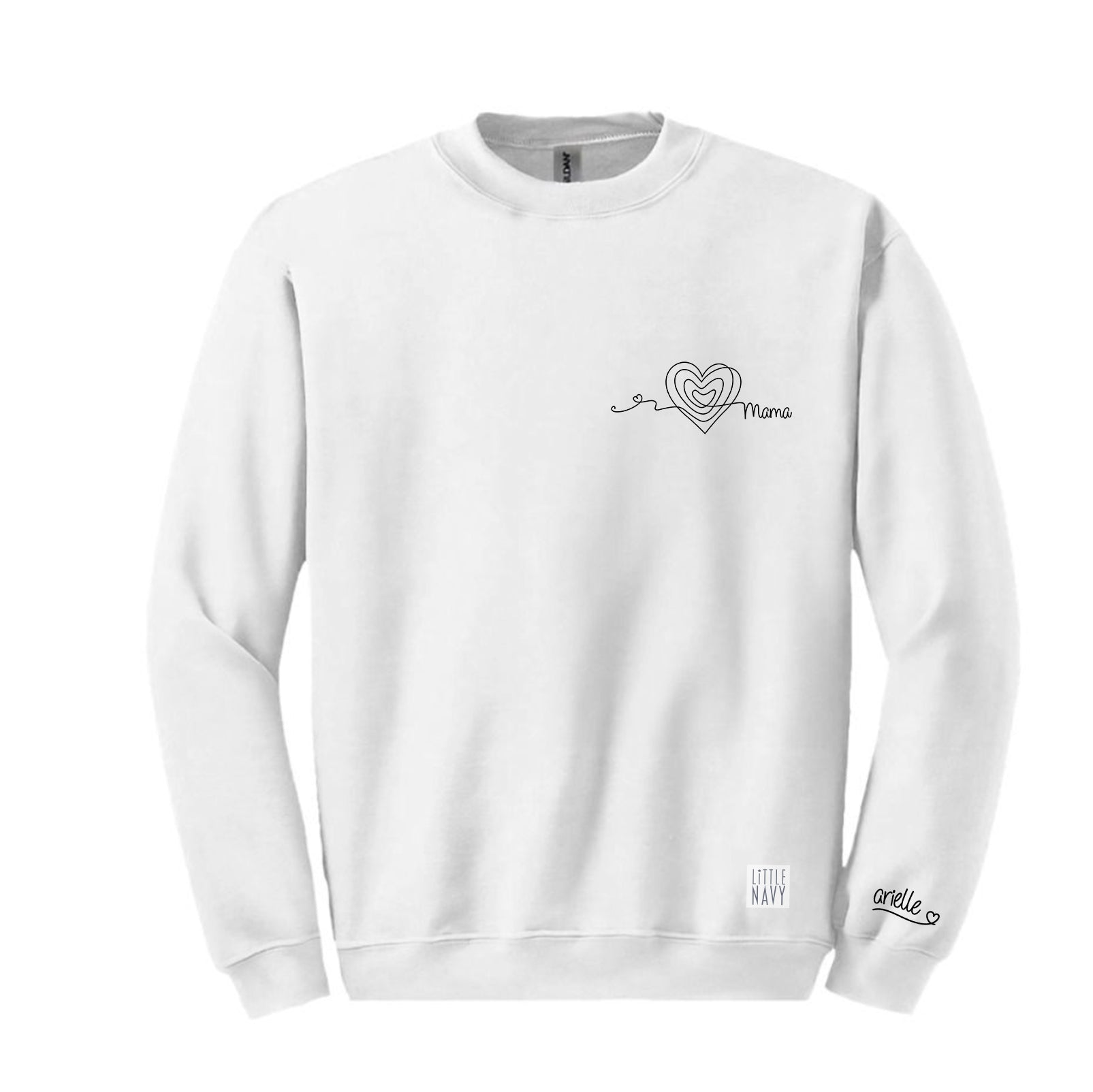 ADULT Long Sleeve Sweatshirt - Mama Heart